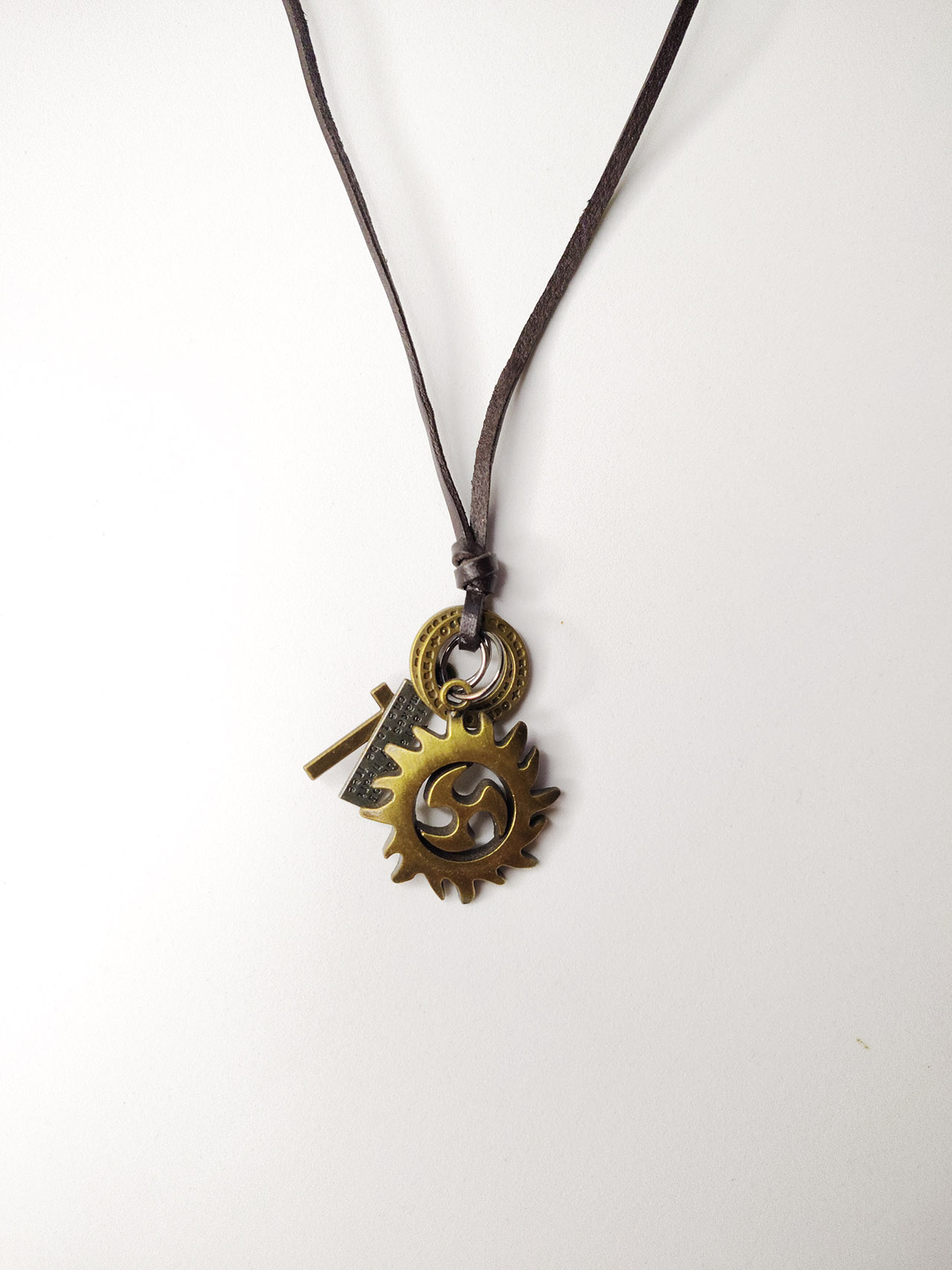 Vintage Sun Pendant Necklace for Men by Minayer