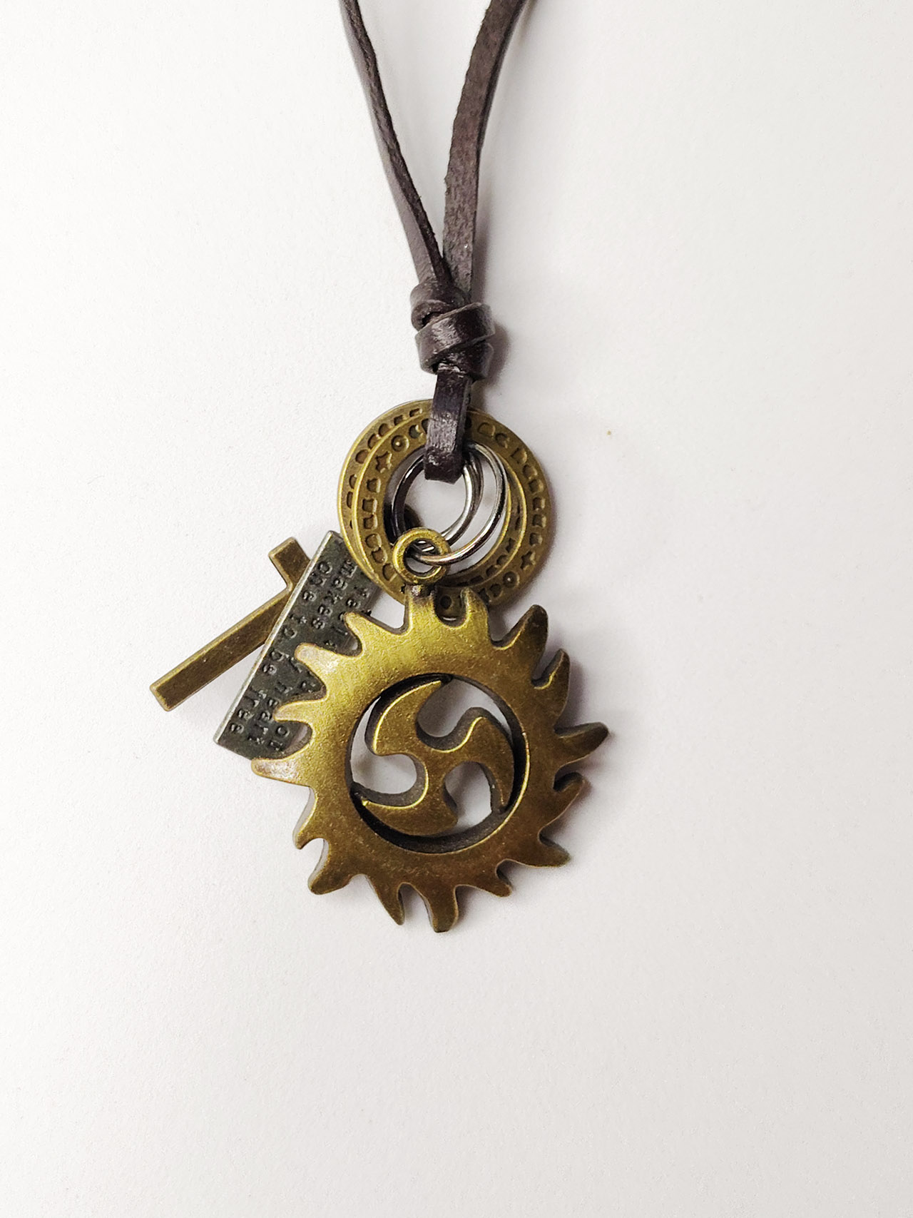 Vintage Sun Pendant Necklace for Men by Minayer