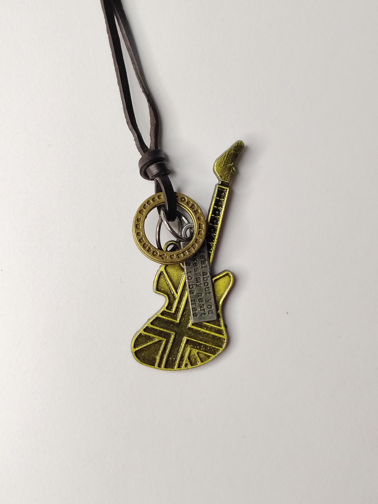Men’s Guitar Pendant Necklace by Minayer