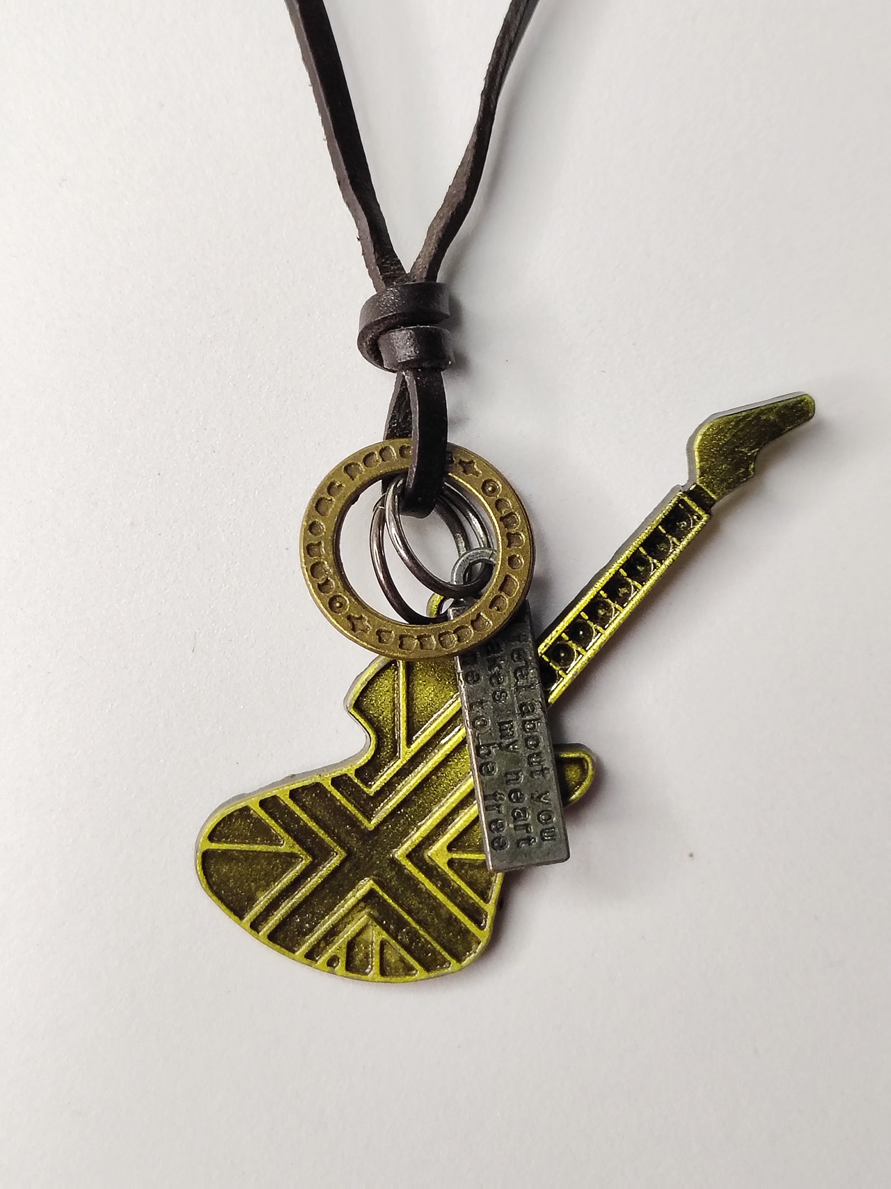 Men’s Guitar Pendant Necklace by Minayer