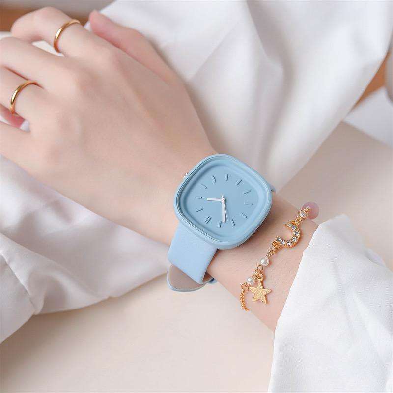 Pastel Square Dial Women's Quartz Watch