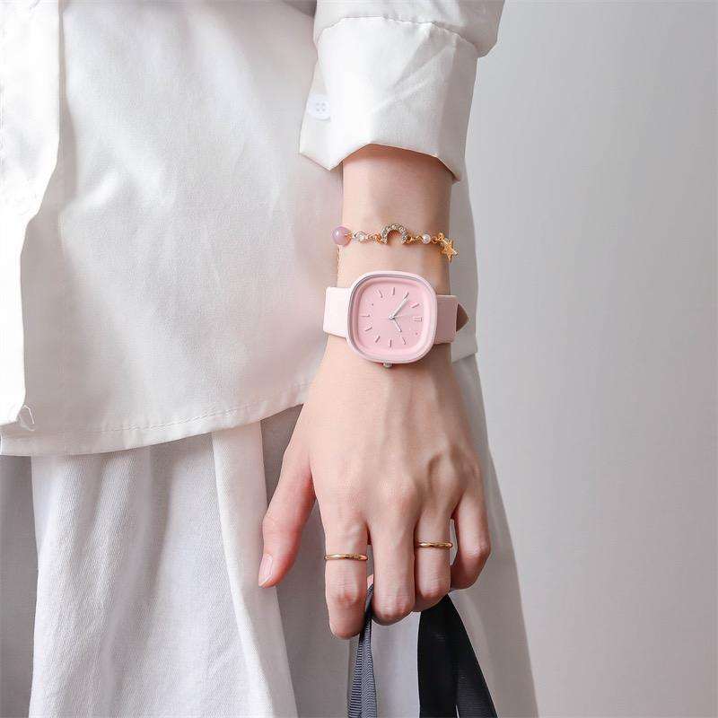 Pastel Square Dial Women's Quartz Watch